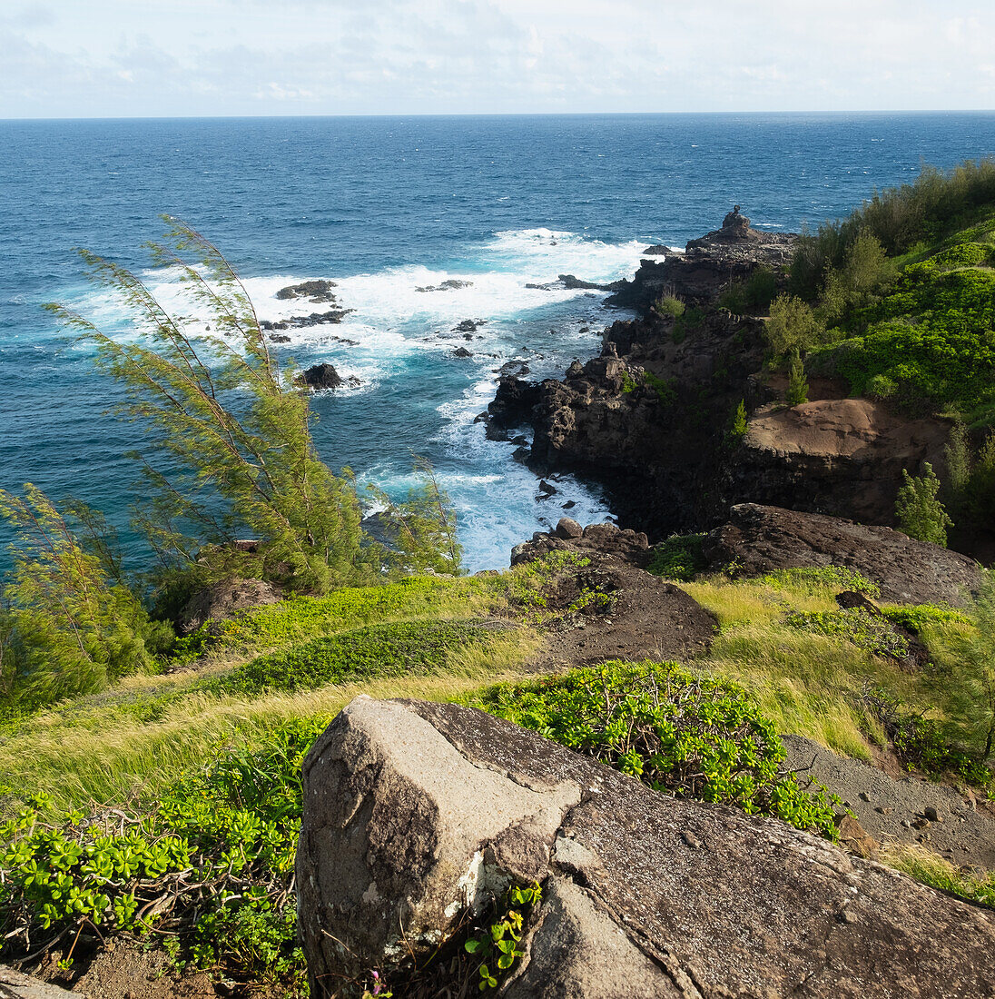 USA, Hawaii, Maui, Meeresküste in West Maui Natural Area Reserve