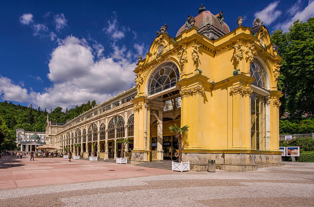 Spa Colonnade and Cross Spring Pavilion in Marienbad, Mariánské Lázne, Czech Republic