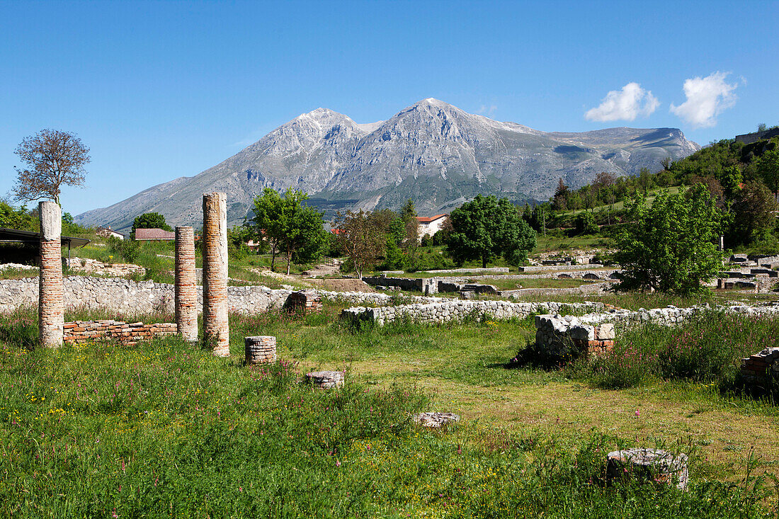 The Ancient site of Alba Fucens, Abruzzo, Italy, Europe