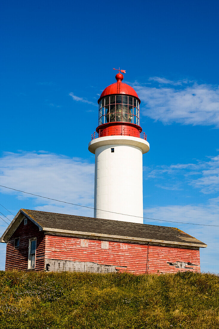Cape Race Lighthouse, Cape Race, Avalon Peninsula, Newfoundland, Canada, North America