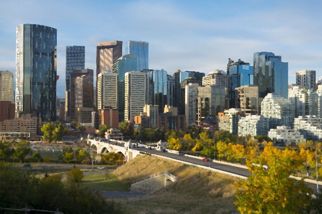 Stadtbild von Calgary, Calgary, Alberta, Kanada, Nordamerika