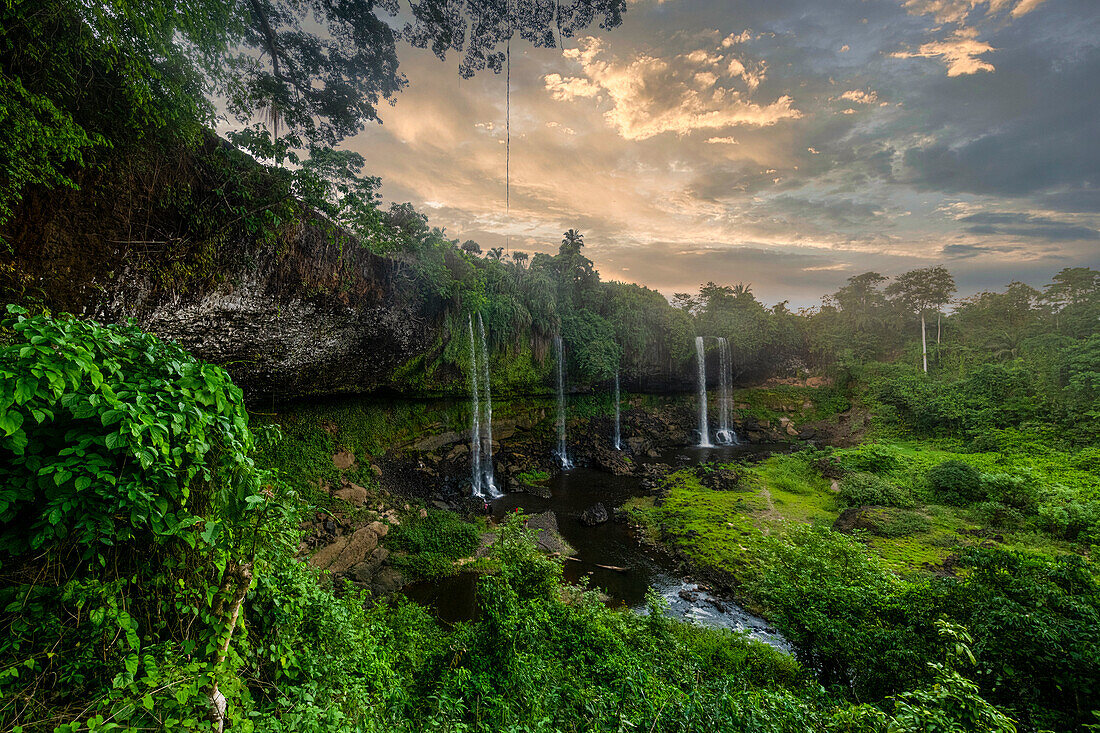 Agbokim-Wasserfall, Ikom, Nigeria, Westafrika, Afrika