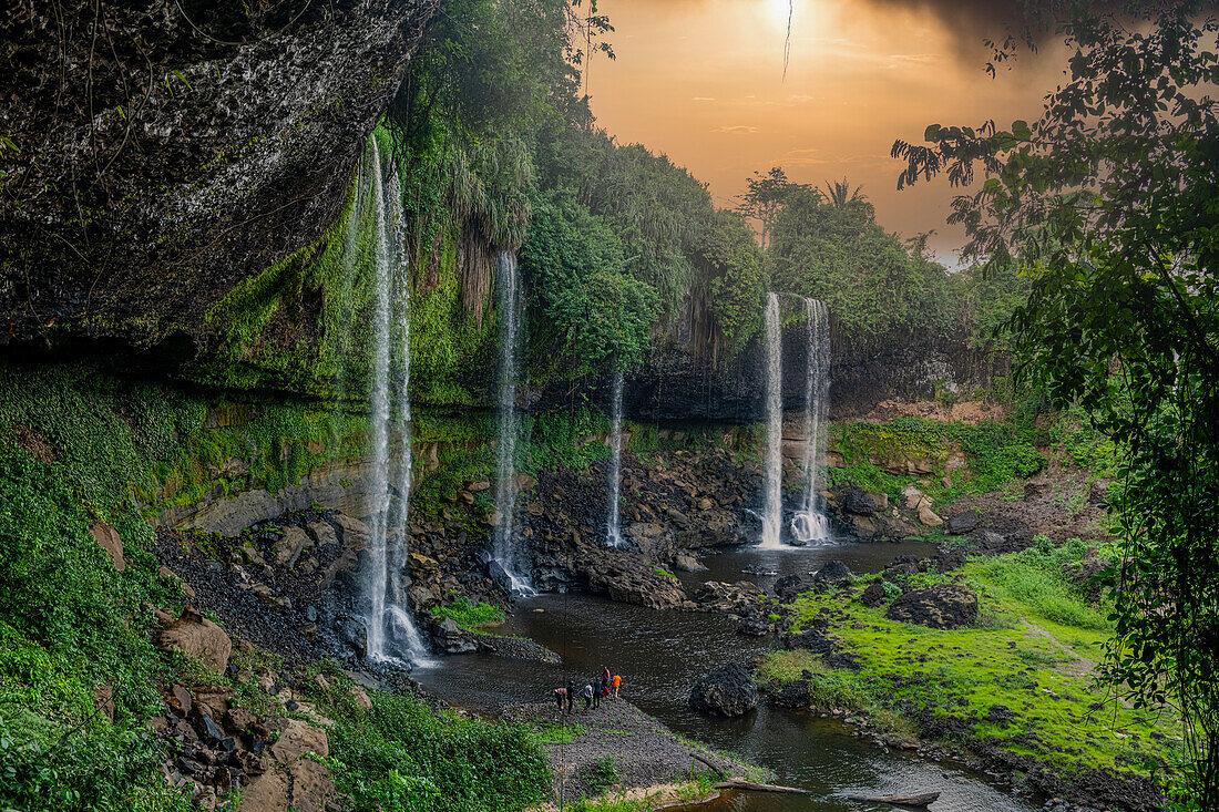 Agbokim waterfall, Ikom, Nigeria, West Africa, Africa