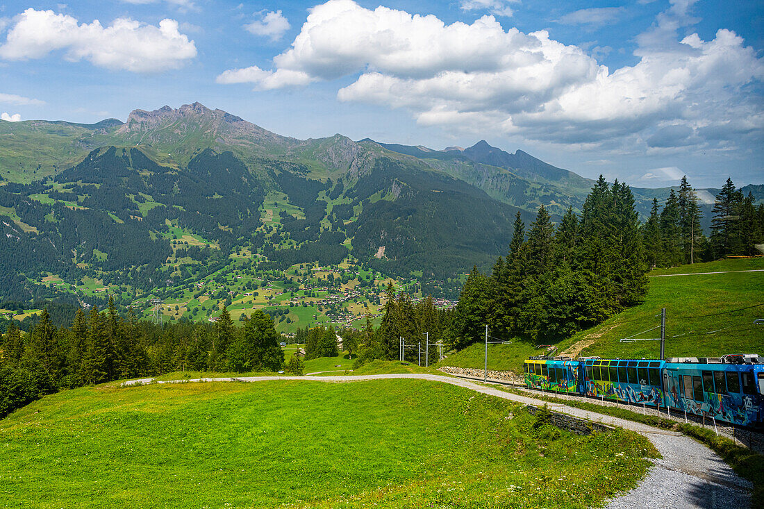 The Jungfrau railway, Grindelwald, Bernese Alps, Switzerland, Europe