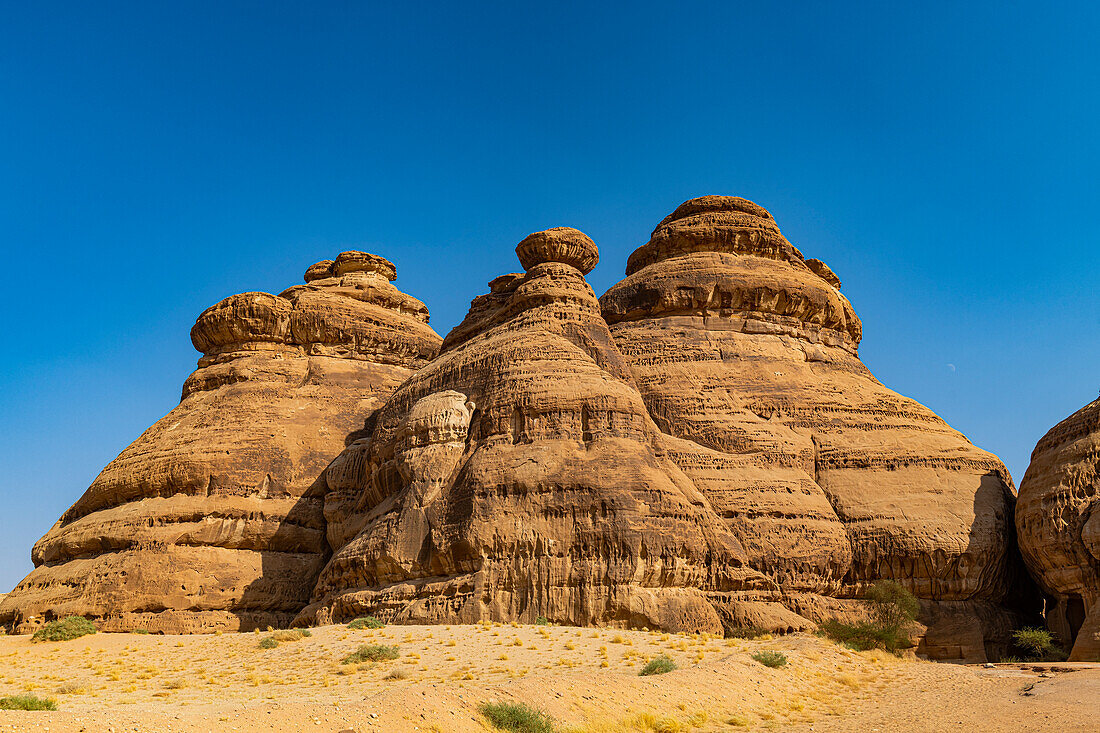 Schöne Felsformation, Madain Saleh (Hegra) (Al Hijr), UNESCO-Weltkulturerbe, Al Ula, Königreich Saudi-Arabien, Naher Osten