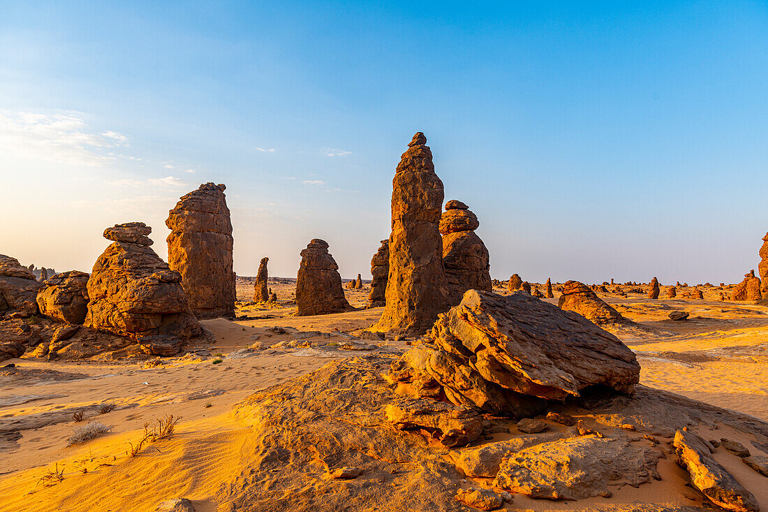 Algharameel Felsformationen, Al Ula, Königreich Saudi-Arabien, Naher Osten