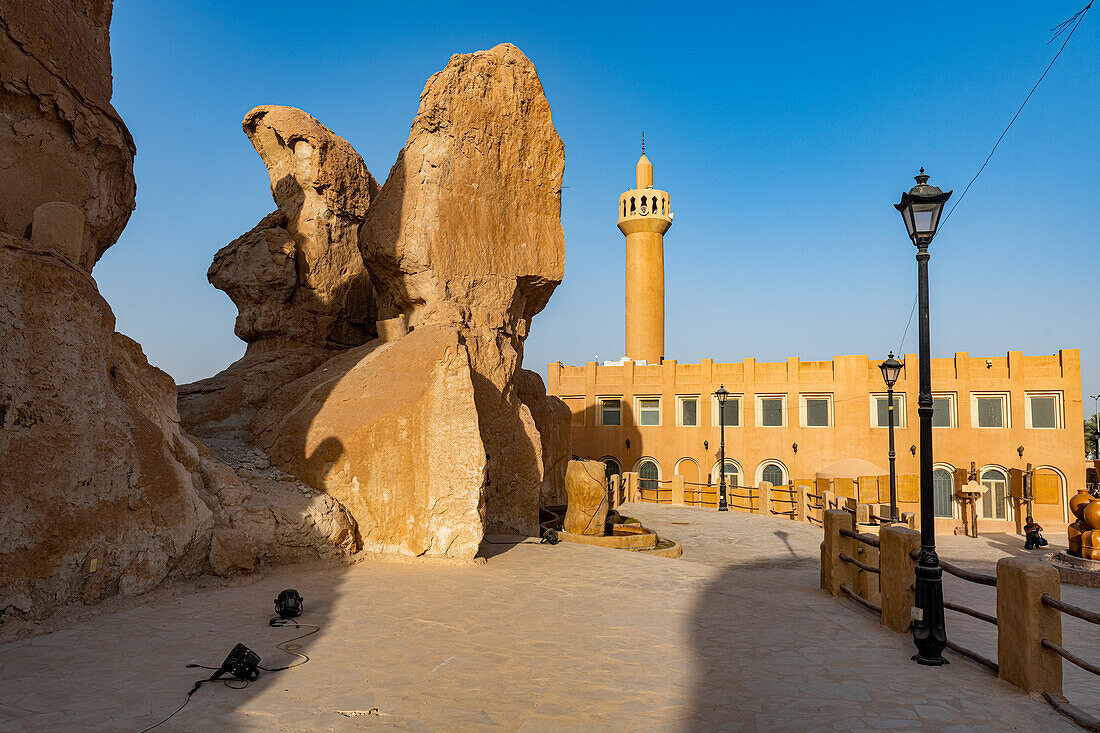 Moschee am Berg Al Qarah, Oase Al Ahsa (Al Hasa), UNESCO-Weltkulturerbe, Hofuf, Königreich Saudi-Arabien, Naher Osten