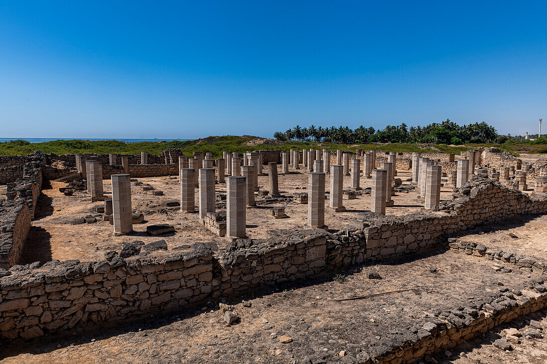 Archäologischer Park Al-Baleed, Handelshafen für Weihrauch, UNESCO-Weltkulturerbe, Salalah, Oman, Naher Osten