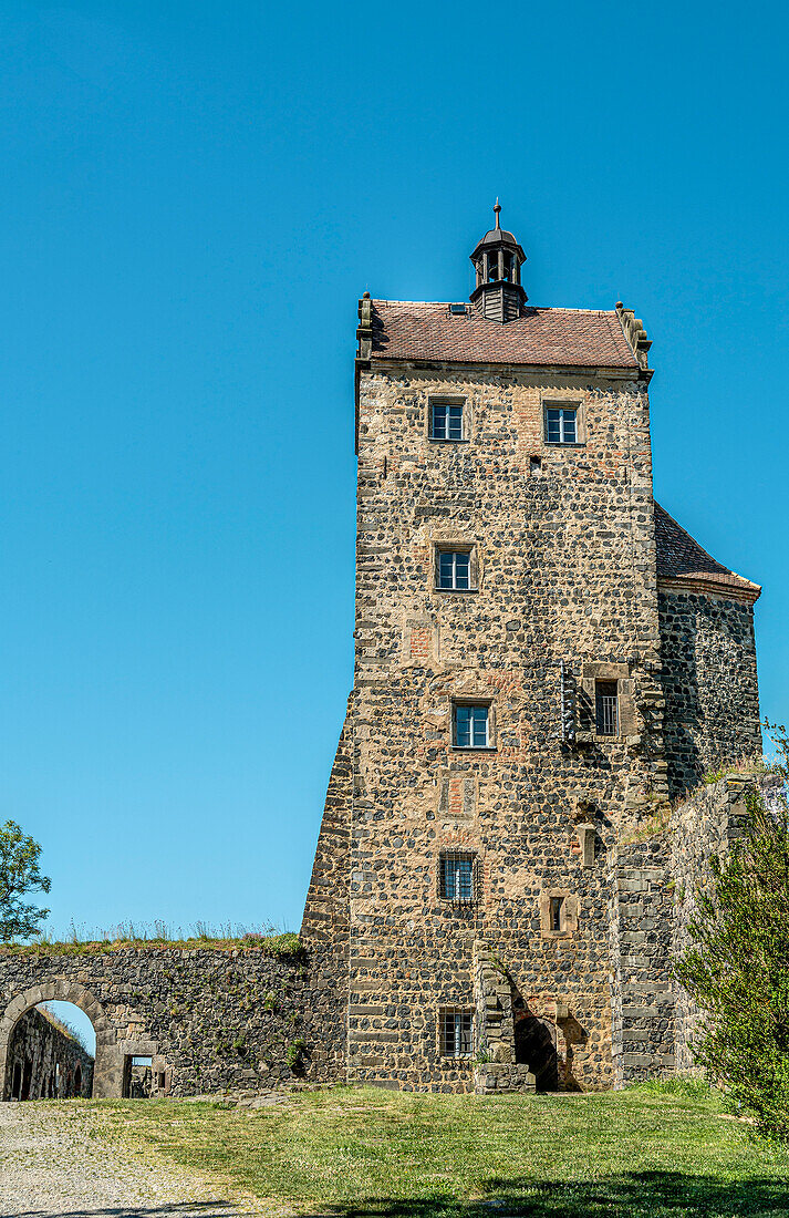 Seigerturm auf der Burg Stolpen, Sachsen, Deutschland