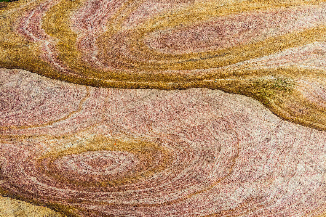 Australia, New South Wales, Blue Mountains National Park, Close up of texture and patterns of sandstone rocks