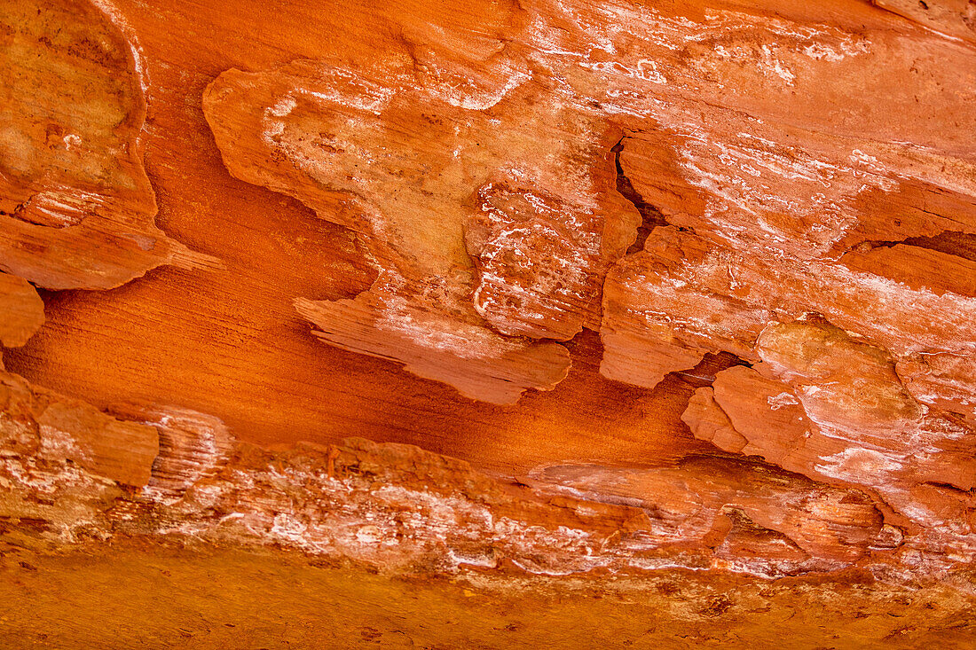 USA, Utah, Escalante, Nahaufnahme von Sandsteinschichten im Grand Staircase-Escalante National Monument