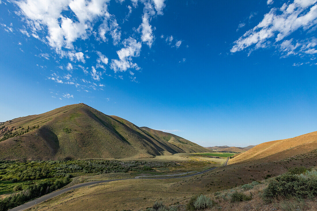 USA, Idaho, Hailey, Landscape with Croy Canyon