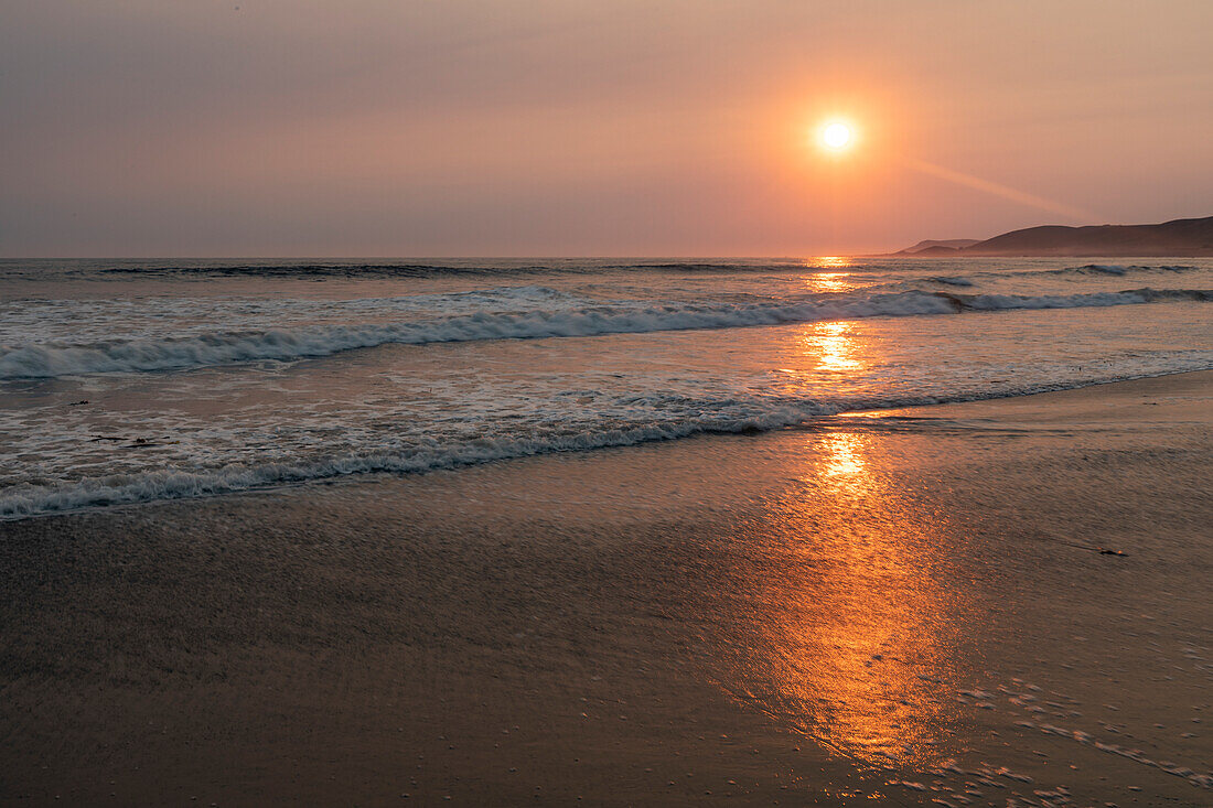 Beach at sunset