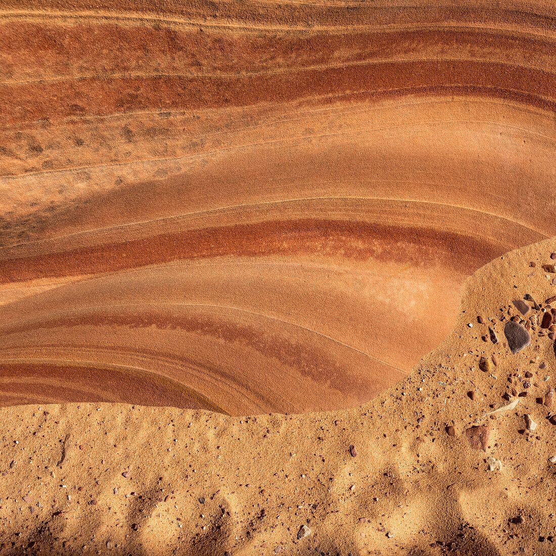 United States, Utah, Escalante, Sandstone texture in slot canyon