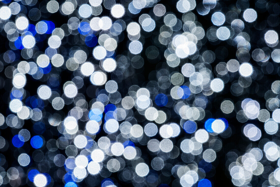 Japan, Tokyo. Roppongi. Christmas lights abstract.