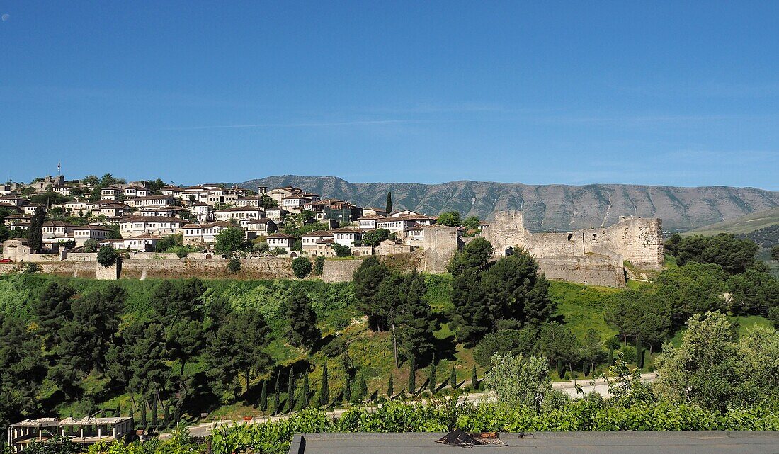 Castle Hill, UNESCO World Heritage Site Berat, Albania