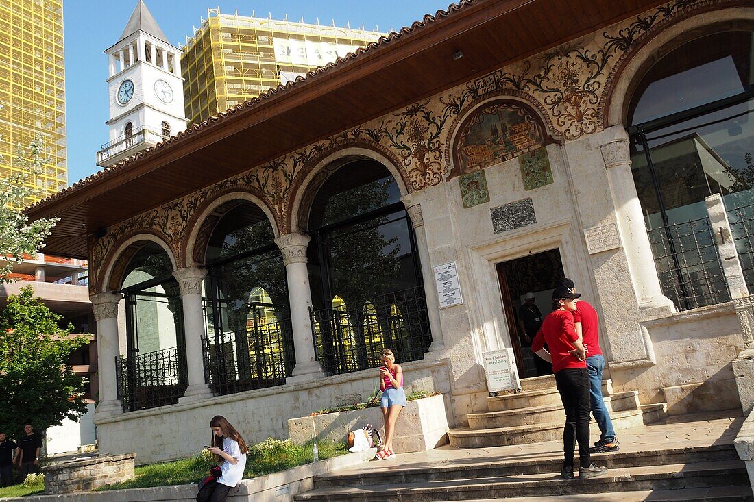 Ethem Bey Mosque in Skanderbeg Square,Tirana, Albania