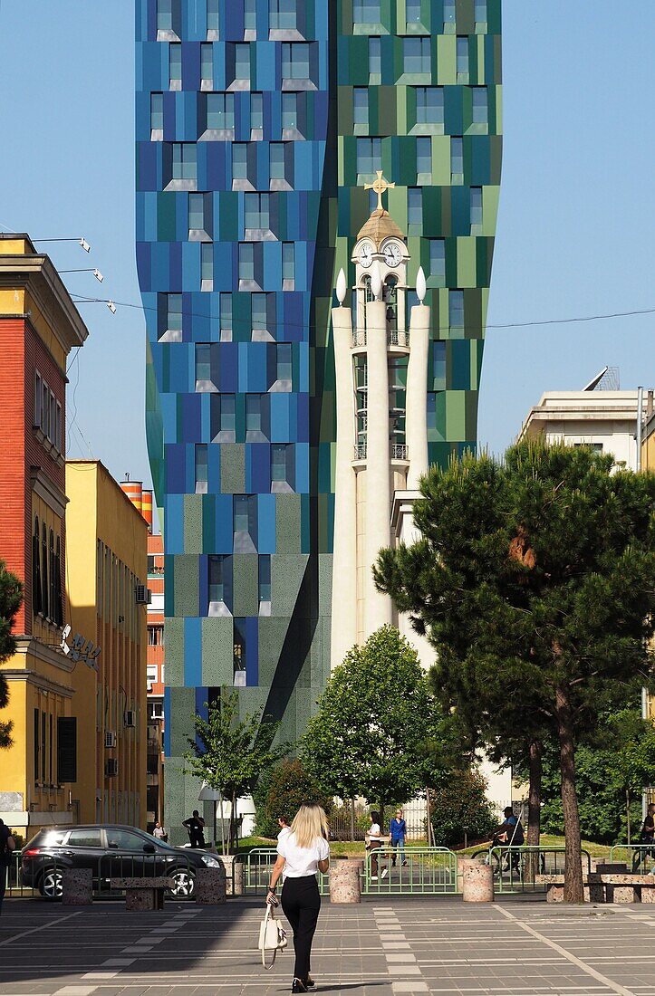 Uhrturm, Tirana, Albanien