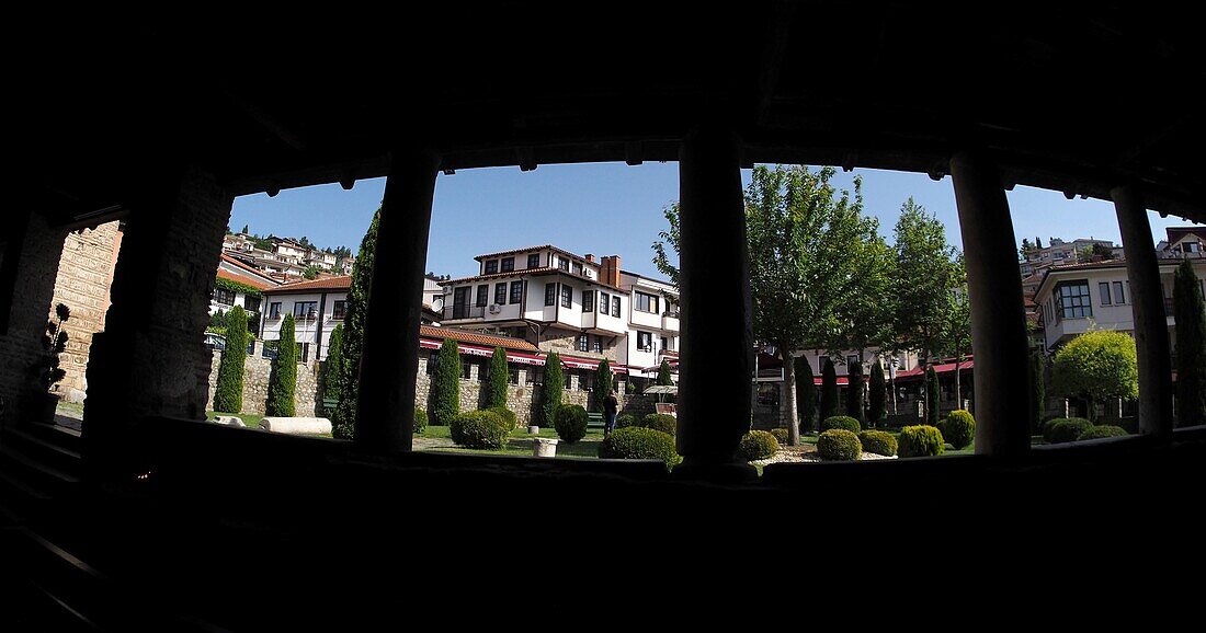 Church Sofija in Ohrid at Lake Ohrid, North Macedonia