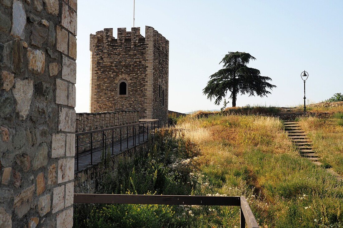 at the Kale Fortress on the capital city of Skopje, North Macedonia