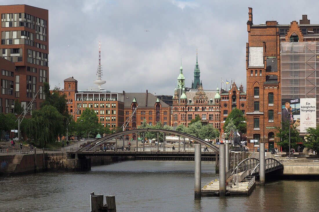 View to Speicherstadt, Hamburg, Germany