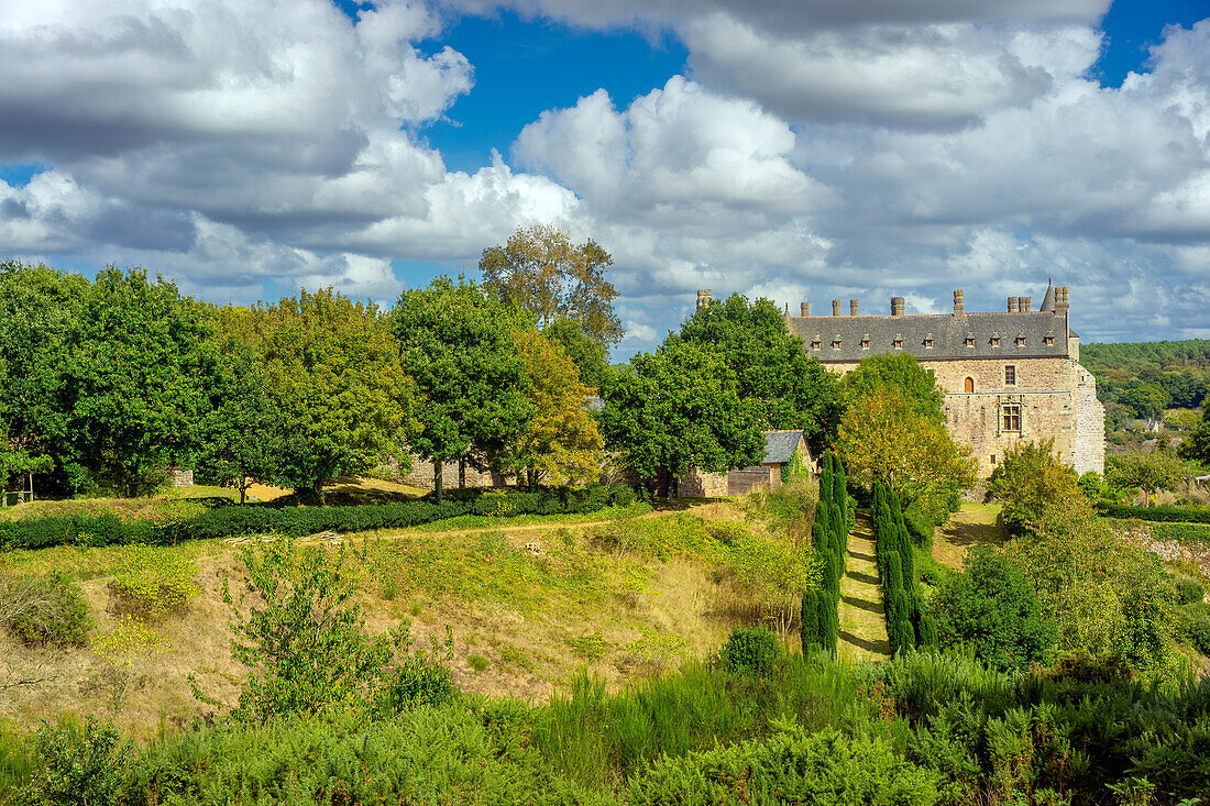 The Chateau de la Roche Jagu Castle, Brittany, France, Europe