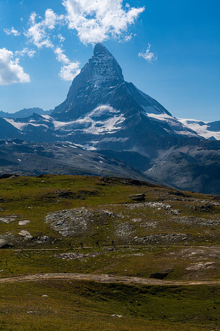 Das Matterhorn, Zermatt, Wallis, Schweizer Alpen, Schweiz, Europa