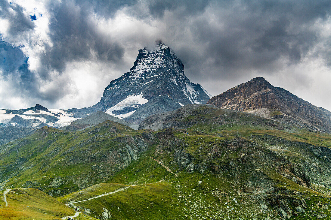 Berg Matterhorn, Zermatt, Wallis, Schweizer Alpen, Schweiz, Europa