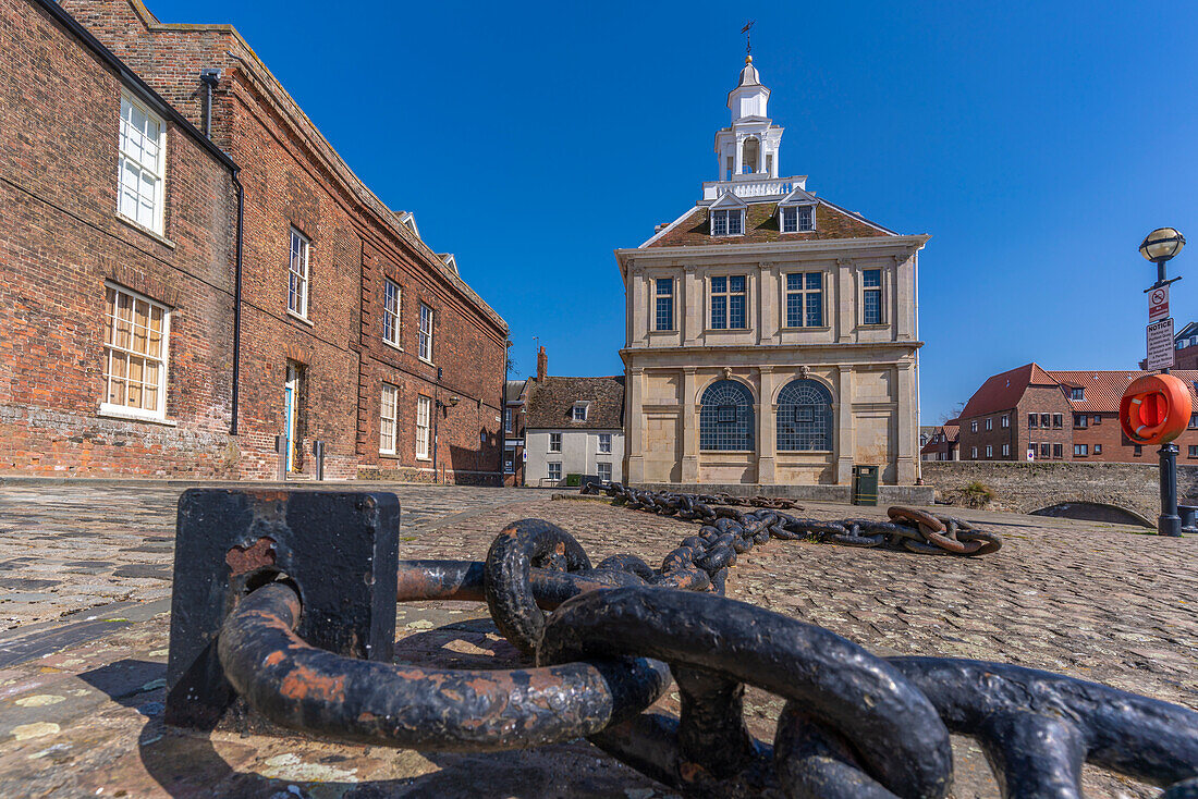 Blick auf das Zollhaus, Purfleet Quay, Kings Lynn, Norfolk, England, Vereinigtes Königreich, Europa