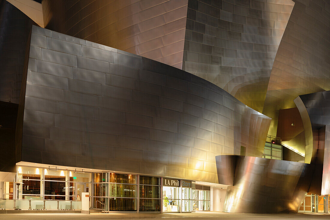 Walt Disney Concert Hall, Architekt Frank Gehry, Los Angeles, California, Vereinigte Staaten von Amerika, Nordamerika