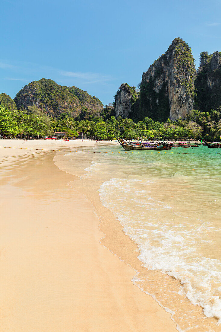 West Rai Leh Beach, Halbinsel Railay, Provinz Krabi, Thailand, Südostasien, Asien