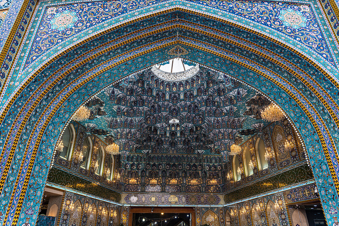 Schöne Kacheln, Al-Abbas Holy Shrine, Kerbala, Irak, Naher Osten