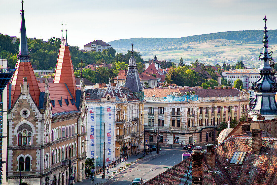 Cluj-Napoca city center, Cluj-Napoca, Transylvania, Romania, Europe