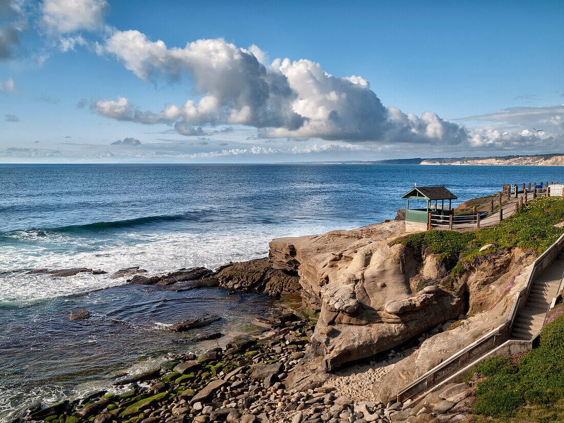 USA, Kalifornien, La Jolla, Küsten-La Jolla am Shell Beach