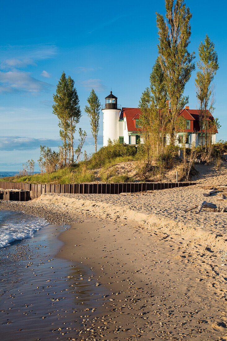 Point Betsie Lighthouse on Lake Michigan, Benzie County, Frankfort, Michigan