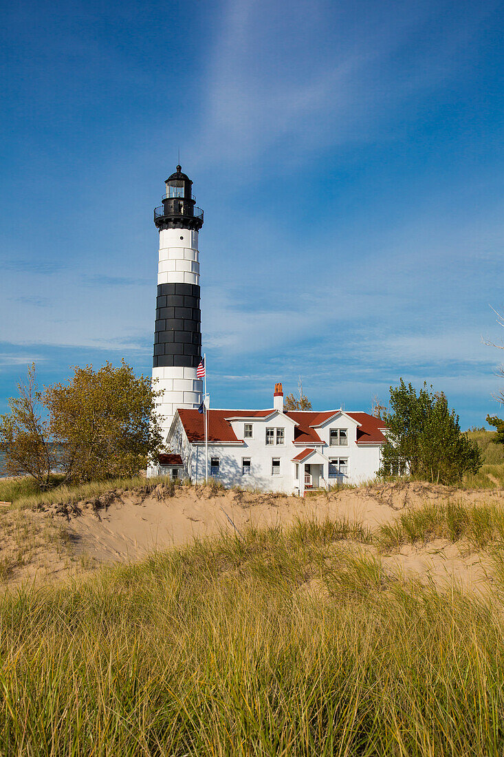Big Sable Point Lighthouse on Lake Michigan, Mason County, Ludington, Michigan