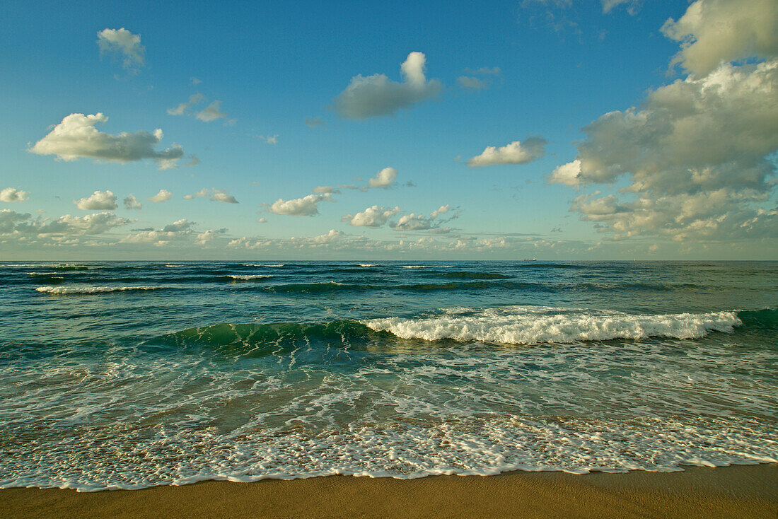 Israel, Haifa. Beaches and Mediterranean sea