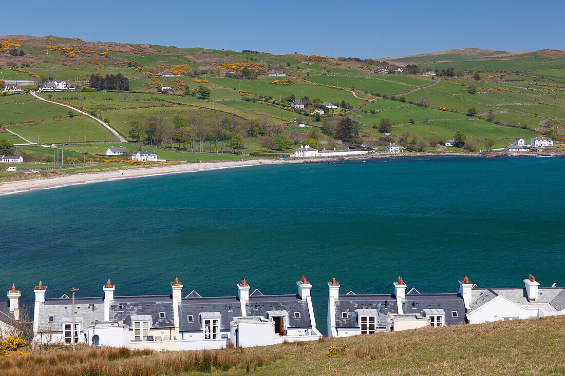 UK, Northern Ireland, County Antrim, Cushendun of the famous Cornish-style cottages