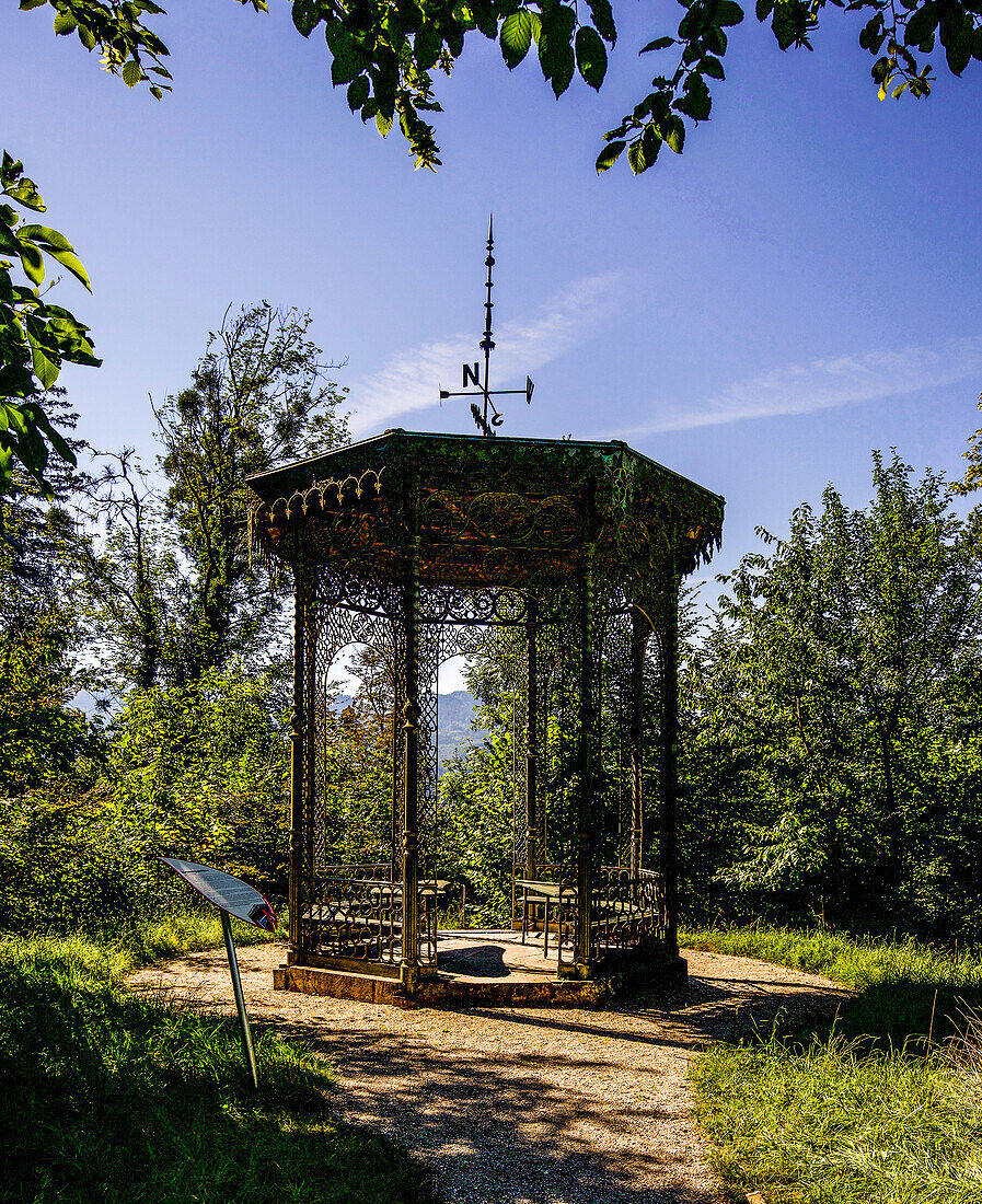 Verlobungspavillon im Kaiserpark, Bad Ischl, Oberösterreich, Österreich