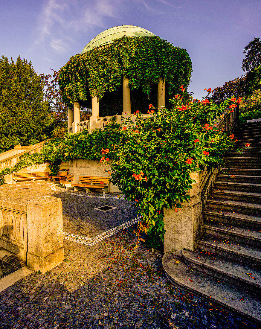 Beethoven Temple in the upper spa gardens of Baden near Vienna, Lower Austria; Austria