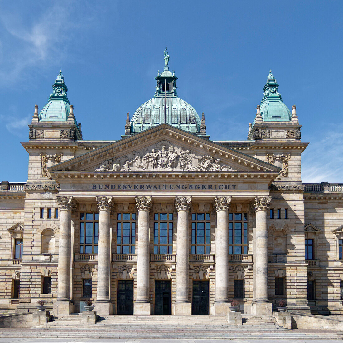 Bundesverwaltungsgericht in Leipzig, Sachsen, Ostdeutschland