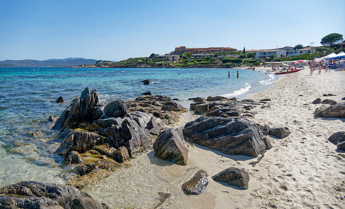 Spiaggia Bados, near Olbia, beach, beach, Sardinia, Mediterranean Sea, Italy, Europe,