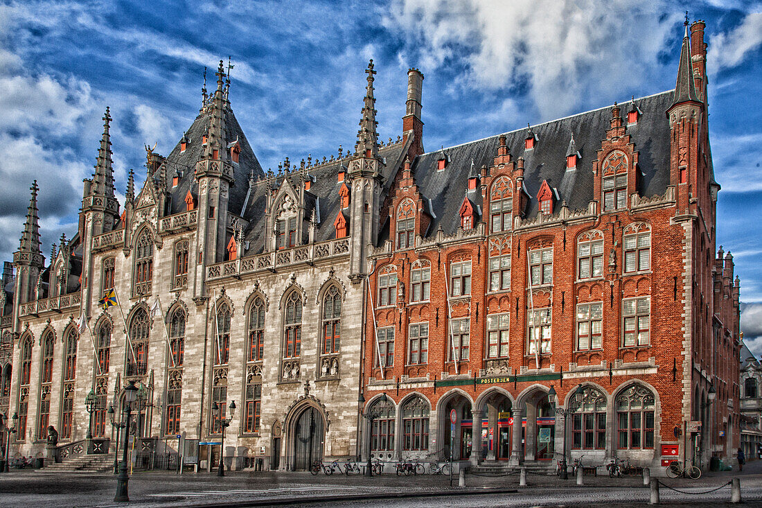 Belgium, Brugge, City Building, Digitally Altered
