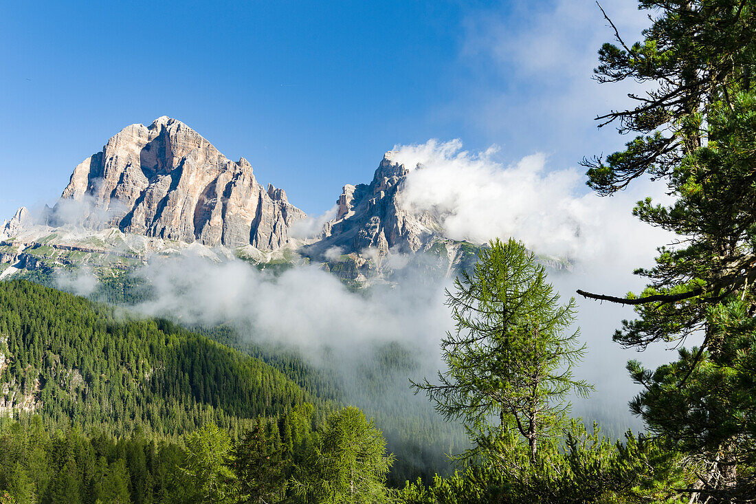 Tofane, Teil des UNESCO-Weltnaturerbes der Dolomiten. Italien