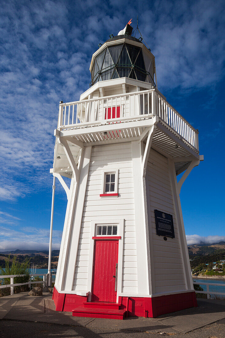 New Zealand, South Island, Canterbury, Banks Peninsula, Akaroa, Akaroa Lighthouse