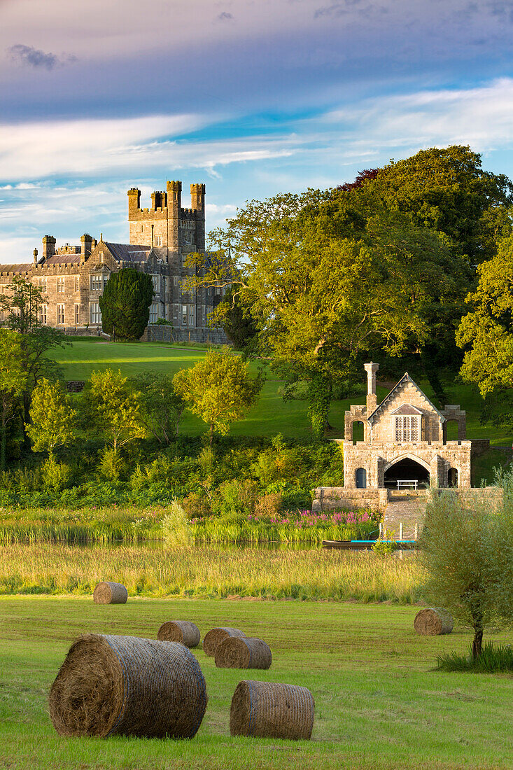 Crom Castle, Stammsitz von Lord Erne und der Familie Crichton, County Fermanagh, Nordirland, Vereinigtes Königreich