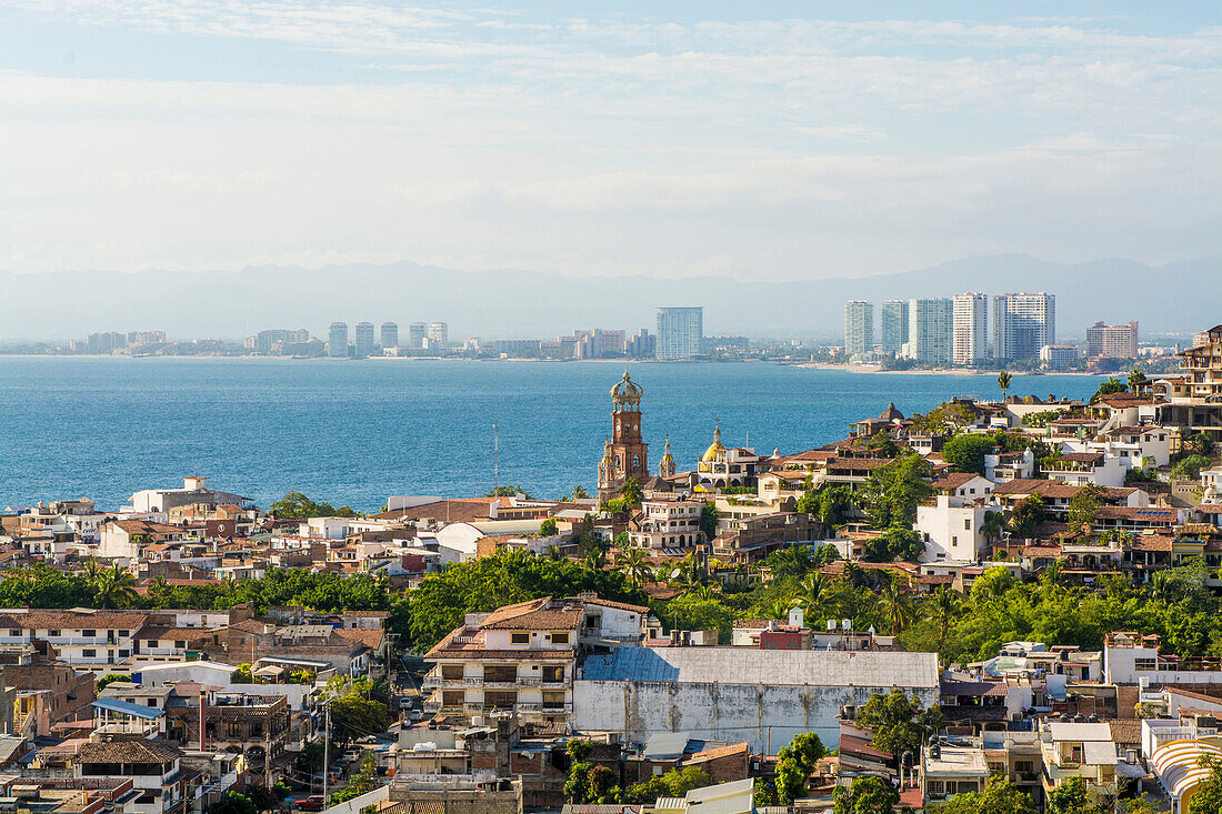 Skyline of Puerto Vallarta, Jalisco, Mexico.