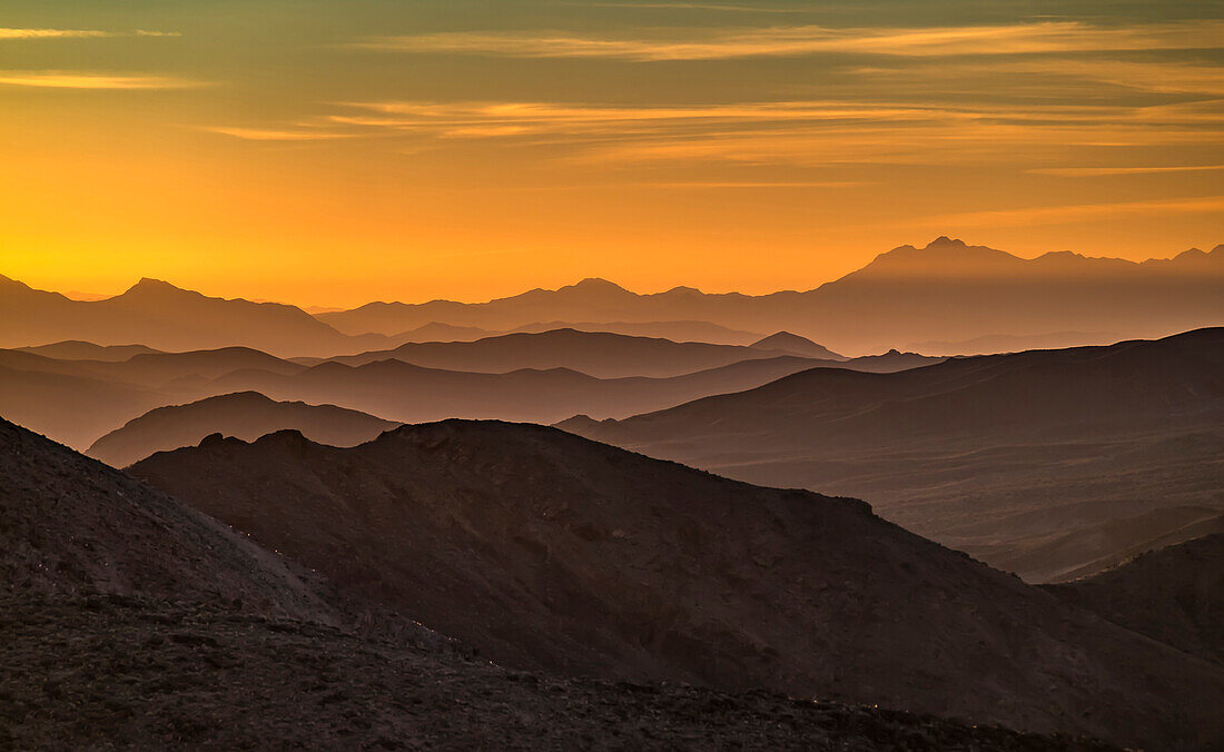 USA, California, Death Valley National Park, mountain ridges