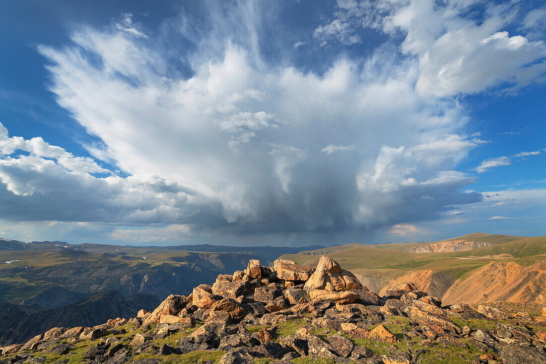 Storm over Beartooth Mountains, Montana.