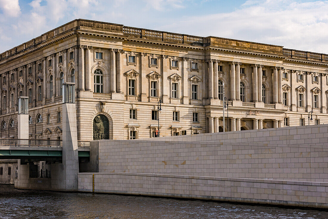 The Humboldt Forum in the Berlin Palace seen from the River Spree, Berlin, Germany